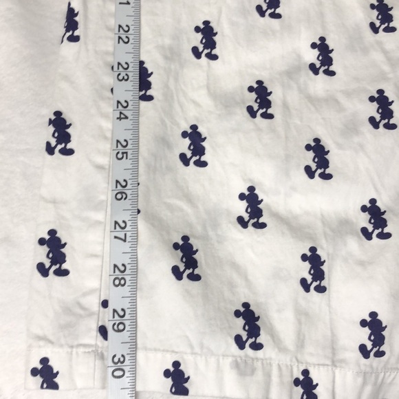 Disney Mickey Mouse Cotton Lounge Pajama Pants White with Navy Print XL - Picture 11 of 11